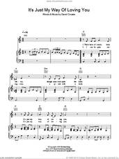 Cover icon of It's Just My Way Of (Loving You) sheet music for voice, piano or guitar by The Strawbs and David Cousins, intermediate skill level