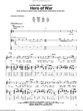 Cover icon of Hero Of War sheet music for guitar (tablature) by Rise Against, Brandon Barnes, Joseph Principe, Timothy McIlrath and Zach Blair, intermediate skill level