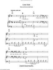 Cover icon of Love Sick sheet music for voice, piano or guitar by Bob Dylan, intermediate skill level
