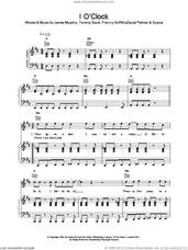Cover icon of I O'Clock sheet music for voice, piano or guitar by Franny Griffiths, Miscellaneous, Jamie Murphy and Tommy Scott, intermediate skill level
