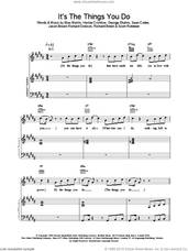 Cover icon of Its The Things You Do sheet music for voice, piano or guitar by Ben Folds Five, Crichlow,H, George Shahin and Martin,M, intermediate skill level