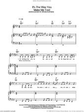 Cover icon of It's The Way You Make Me Feel sheet music for voice, piano or guitar by Steps and Jorgen Elofsson, intermediate skill level