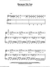 Cover icon of Because We Can (from Moulin Rouge) sheet music for voice, piano or guitar by Fatboy Slim and Norman Cook, intermediate skill level