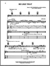 Cover icon of Be Like That sheet music for guitar (tablature) by 3 Doors Down, Brad Arnold and Chris Henderson, intermediate skill level
