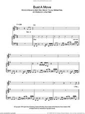 Cover icon of Bust A Move sheet music for voice, piano or guitar by Glee Cast, Miscellaneous, Young MC, Jim Walters, Luther Rabb, Marvin Young, Matt Dike and Michael Ross, intermediate skill level