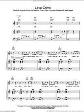 Cover icon of Love Crime sheet music for voice, piano or guitar by Westlife and Brian McFadden, intermediate skill level