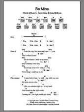 Cover icon of Be Mine sheet music for guitar (chords) by David Gray and Craig McClune, intermediate skill level