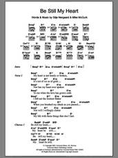Cover icon of Be Still My Heart sheet music for guitar (chords) by Silje Nergaard and Mike McGurk, intermediate skill level