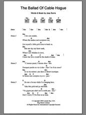 Cover icon of The Ballad Of Cable Hogue sheet music for guitar (chords) by Calexico and Joey Burns, intermediate skill level