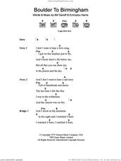 Cover icon of Boulder To Birmingham sheet music for guitar (chords) by Emmylou Harris and Bill Danoff, intermediate skill level