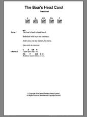 Cover icon of The Boar's Head Carol sheet music for guitar (chords), intermediate skill level
