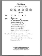 Cover icon of Blind Love sheet music for guitar (chords) by Tom Waits, intermediate skill level