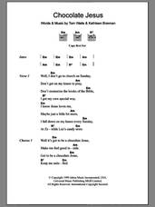 Cover icon of Chocolate Jesus sheet music for guitar (chords) by Tom Waits and Kathleen Brennan, intermediate skill level