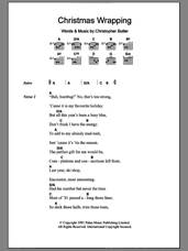 Cover icon of Christmas Wrapping sheet music for guitar (chords) by The Waitresses and Christopher Butler, intermediate skill level