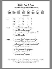 Cover icon of Child For A Day sheet music for guitar (chords) by Cat Stevens, David Gordon and Paul Travis, intermediate skill level