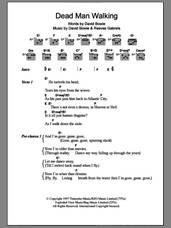 Cover icon of Dead Man Walking sheet music for guitar (chords) by David Bowie and Reeves Gabrels, intermediate skill level