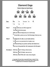 Cover icon of Diamond Dogs sheet music for guitar (chords) by David Bowie, intermediate skill level