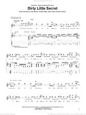 Cover icon of Dirty Little Secret sheet music for guitar (tablature) by Pillar, Lester Estelle, Michael Wittig, Noah Henson and Rob Beckley, intermediate skill level