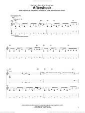 Cover icon of Aftershock sheet music for guitar (tablature) by Pillar, Lester Estelle, Michael Wittig, Noah Henson and Rob Beckley, intermediate skill level