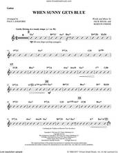 Cover icon of When Sunny Gets Blue (complete set of parts) sheet music for orchestra/band by Marvin Fisher, Jack Segal and Paul Langford, intermediate skill level