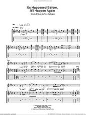 Cover icon of It's Happened Before, It'll Happen Again sheet music for guitar (tablature) by Taste and Rory Gallagher, intermediate skill level