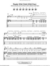 Cover icon of Real Wild Child (Wild One) sheet music for guitar (tablature) by Iggy Pop & Jet, Iggy Pop, Nic Cester, Dave Owens and Johnny Greenan, intermediate skill level