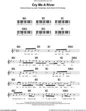 Cover icon of Cry Me A River sheet music for piano solo (keyboard) by Justin Timberlake, Scott Storch and Tim Mosley, intermediate piano (keyboard)