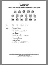 Cover icon of Evergreen sheet music for guitar (chords) by Will Young, Westlife, David Kreuger, JAAorgen Elofsson, Jorgen Elofsson and Per Magnusson, intermediate skill level