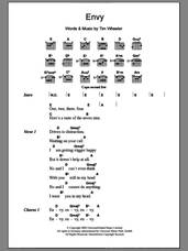 Cover icon of Envy sheet music for guitar (chords) by Tim Wheeler, intermediate skill level