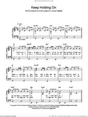 Cover icon of Keep Holding On sheet music for piano solo by Glee Cast, Miscellaneous, Avril Lavigne and Lukasz Gottwald, easy skill level