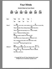 Cover icon of Four Winds sheet music for guitar (chords) by The Killers, Bright Eyes and Conor Oberst, intermediate skill level