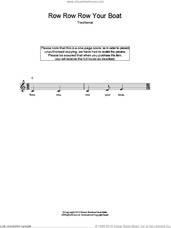 Cover icon of Row, Row, Row Your Boat sheet music for voice and other instruments (fake book), intermediate skill level