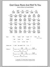 Cover icon of God Gave Rock And Roll To You sheet music for guitar (chords) by Argent and Russ Ballard, intermediate skill level