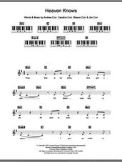 Cover icon of Heaven Knows sheet music for piano solo (chords, lyrics, melody) by The Corrs, Andrea Corr, Caroline Corr, Jim Corr and Sharon Corr, intermediate piano (chords, lyrics, melody)