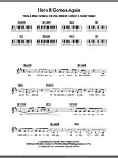 Cover icon of Here It Comes Again sheet music for piano solo (chords, lyrics, melody) by Marius De Vries, Chisholm Melanie, Melanie Chisholm and Robert Howard, intermediate piano (chords, lyrics, melody)