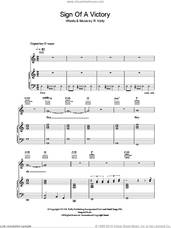 Cover icon of Sign Of A Victory (2010 FIFA World Cup Anthem) sheet music for voice, piano or guitar by R Kelly featuring Soweto Spiritual Singers and Robert Kelly, intermediate skill level