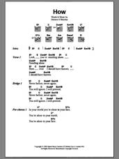 Cover icon of How sheet music for guitar (chords) by The Cranberries, intermediate skill level