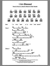 Cover icon of I Am Blessed sheet music for guitar (chords) by Eternal, Mark Mueller and Marsha Malamet, intermediate skill level