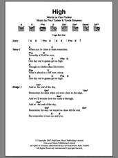 Cover icon of High sheet music for guitar (chords) by Lighthouse Family, Paul Tucker and Tunde Baiyewu, intermediate skill level