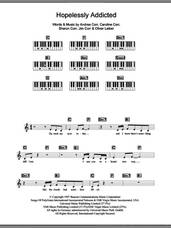 Cover icon of Hopelessly Addicted sheet music for piano solo (chords, lyrics, melody) by The Corrs, Andrea Corr, Caroline Corr, Jim Corr, Oliver Leiber and Sharon Corr, intermediate piano (chords, lyrics, melody)