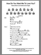 Cover icon of How Do You Want Me To Love You? sheet music for guitar (chords) by 911, Carl Sturken and Evan Rogers, intermediate skill level