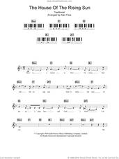 Cover icon of The House Of The Rising Sun sheet music for piano solo (chords, lyrics, melody) by The Animals, Alan Price and Miscellaneous, intermediate piano (chords, lyrics, melody)