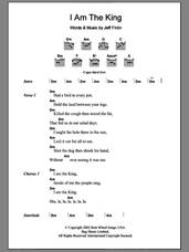 Cover icon of I Am The King sheet music for guitar (chords) by Jeff Finlin, intermediate skill level
