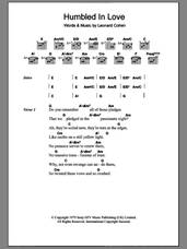 Cover icon of Humbled In Love sheet music for guitar (chords) by Leonard Cohen, intermediate skill level