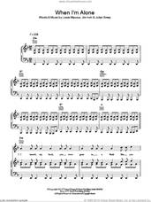 Cover icon of When I'm Alone sheet music for voice, piano or guitar by Lissie, Jim Irvin, Julian Emery and Lissie Maurus, intermediate skill level