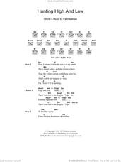 Cover icon of Hunting High And Low sheet music for guitar (chords) by a-ha and Pal Waaktaar, intermediate skill level