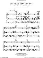 Cover icon of Give Me Just A Little More Time sheet music for voice, piano or guitar by Kylie Minogue, E. Wayne and Ronald Dunbar, intermediate skill level