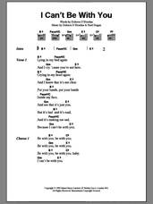 Cover icon of I Can't Be With You sheet music for guitar (chords) by The Cranberries and Noel Hogan, intermediate skill level