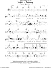 Cover icon of In God's Country sheet music for voice and other instruments (fake book) by U2, intermediate skill level