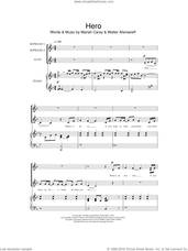 Cover icon of Hero sheet music for choir (SSA: soprano, alto) by Mariah Carey and Walter Afanasieff, intermediate skill level